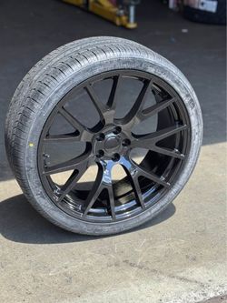 Hellcat 22x9 5x115 Rims Tires Dodge Charger Challenger Chrysler 300C Finance Available