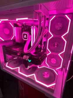 Custom RGB Gaming PC Build White Case
