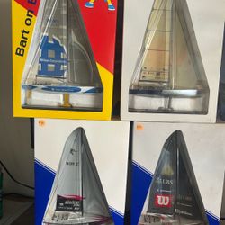 Mariner Models Volvo Ocean Racing Yacht Static Models. 15”H $15 ea or all (4) for $50 New in box.