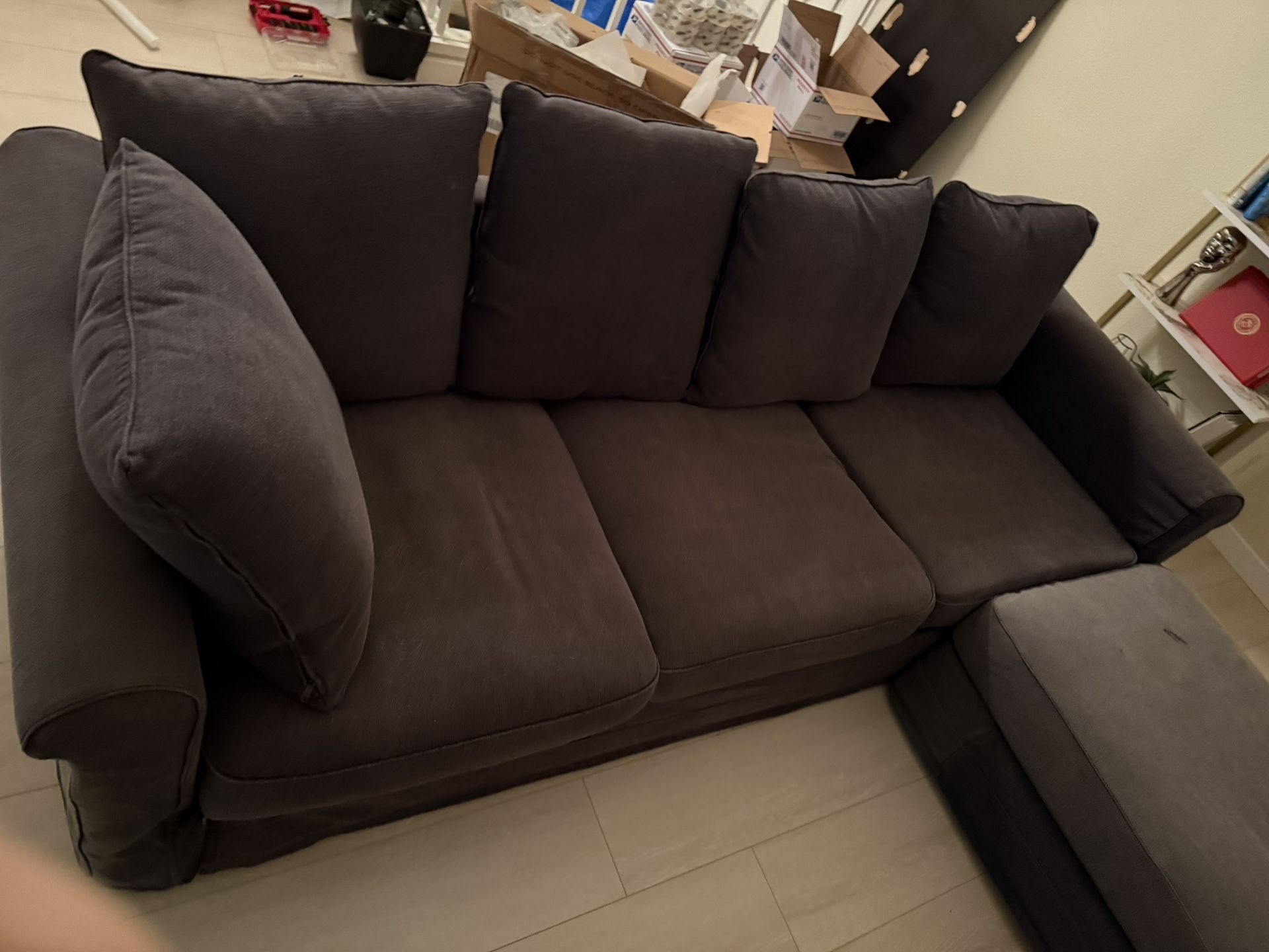 Sectional Couch & Ottoman
