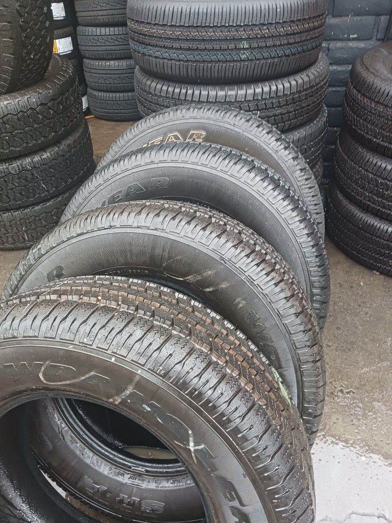 Used GOODYEAR P275/65R18 set of 4 tired