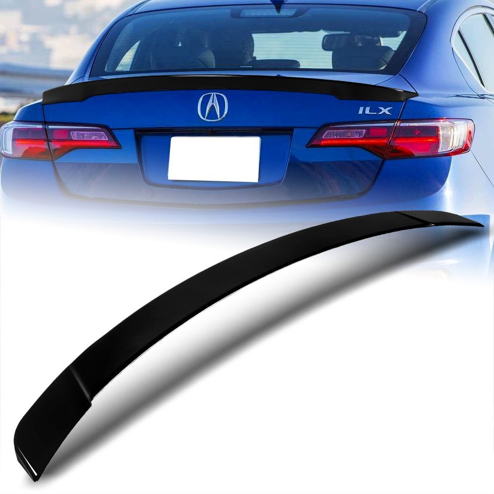 For 2013-2022 Acura ILX W-Power Pearl Black Duckbill Rear Trunk Lid Spoiler Wing -(2-SP-9085-APBK