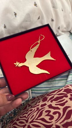 Gold Christmas Ornaments From White House 1982