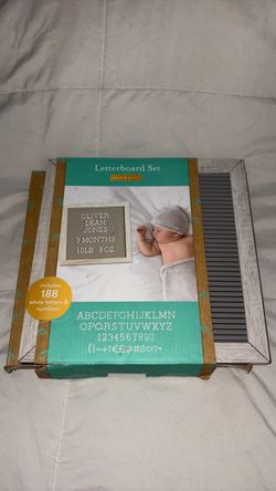 Kate & Milo Letterboard Set/ 188 Letters & Numbers/ New