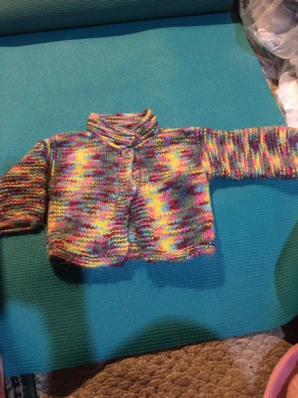 Knit baby girl sweater
