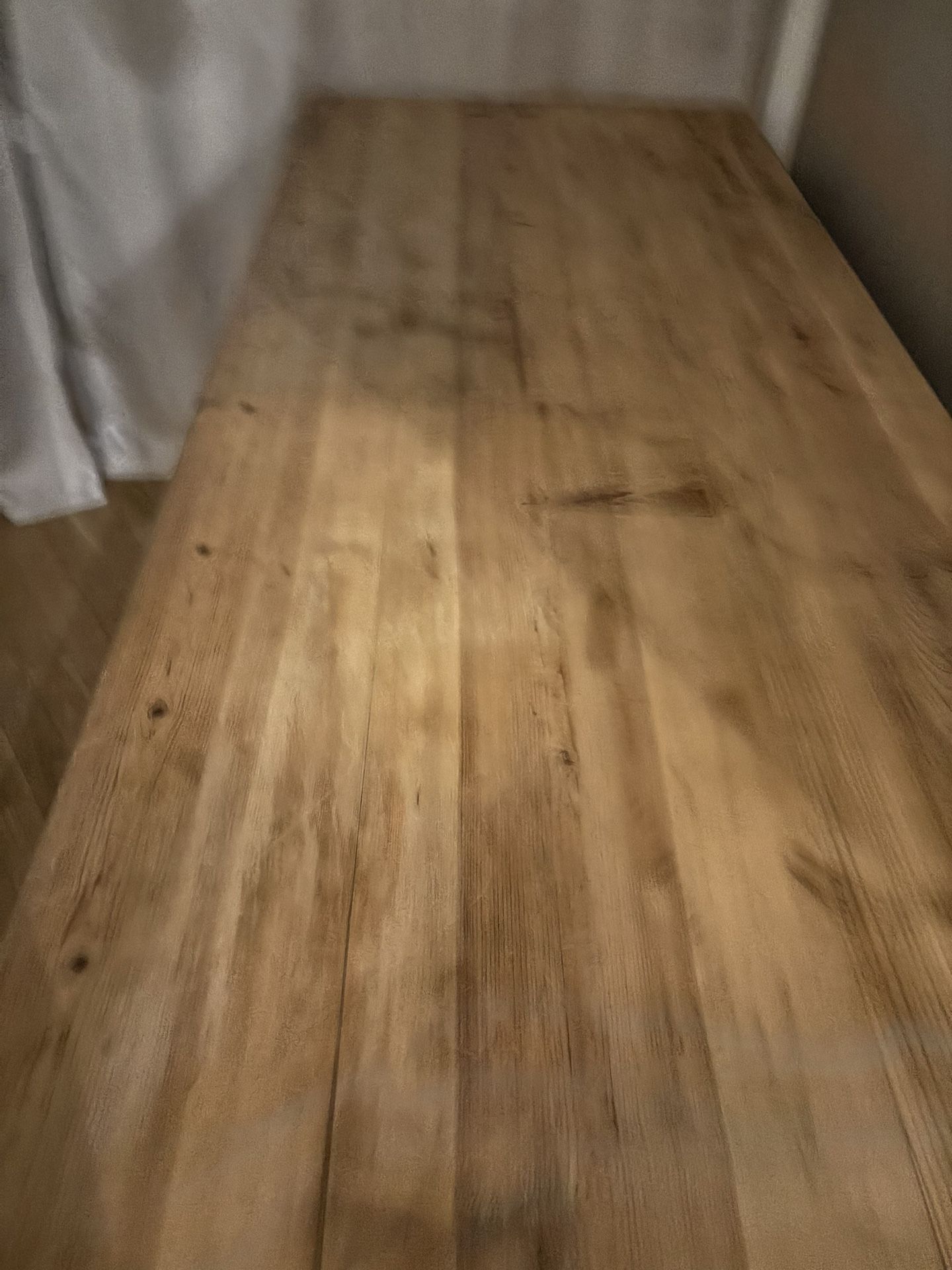 Antique Pine Wood Desk
