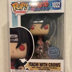 Itachi with Crows Funko Pop Box Lunch Exclusive Naruto Shippuden 1022 with protector Special Limited Edition 