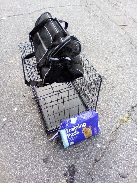 Small Dog Cage +Carrier+Pads