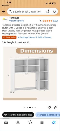 7 Shelve Desktop Organizer 50$ New in box