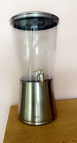 2 Drink Despensers Plastic Container, Stainless Base