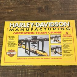 HARLEY DAVIDSON OPERATING TRAIN CRANE