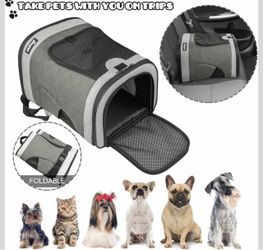 Foldable Soft-Sided Pet Travel Carrier