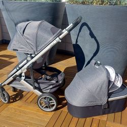 Uppababy CRUZ V2 BABY Stroller ToddlerSeat Bassinet