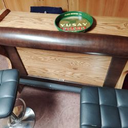 Solid Oak Bar
