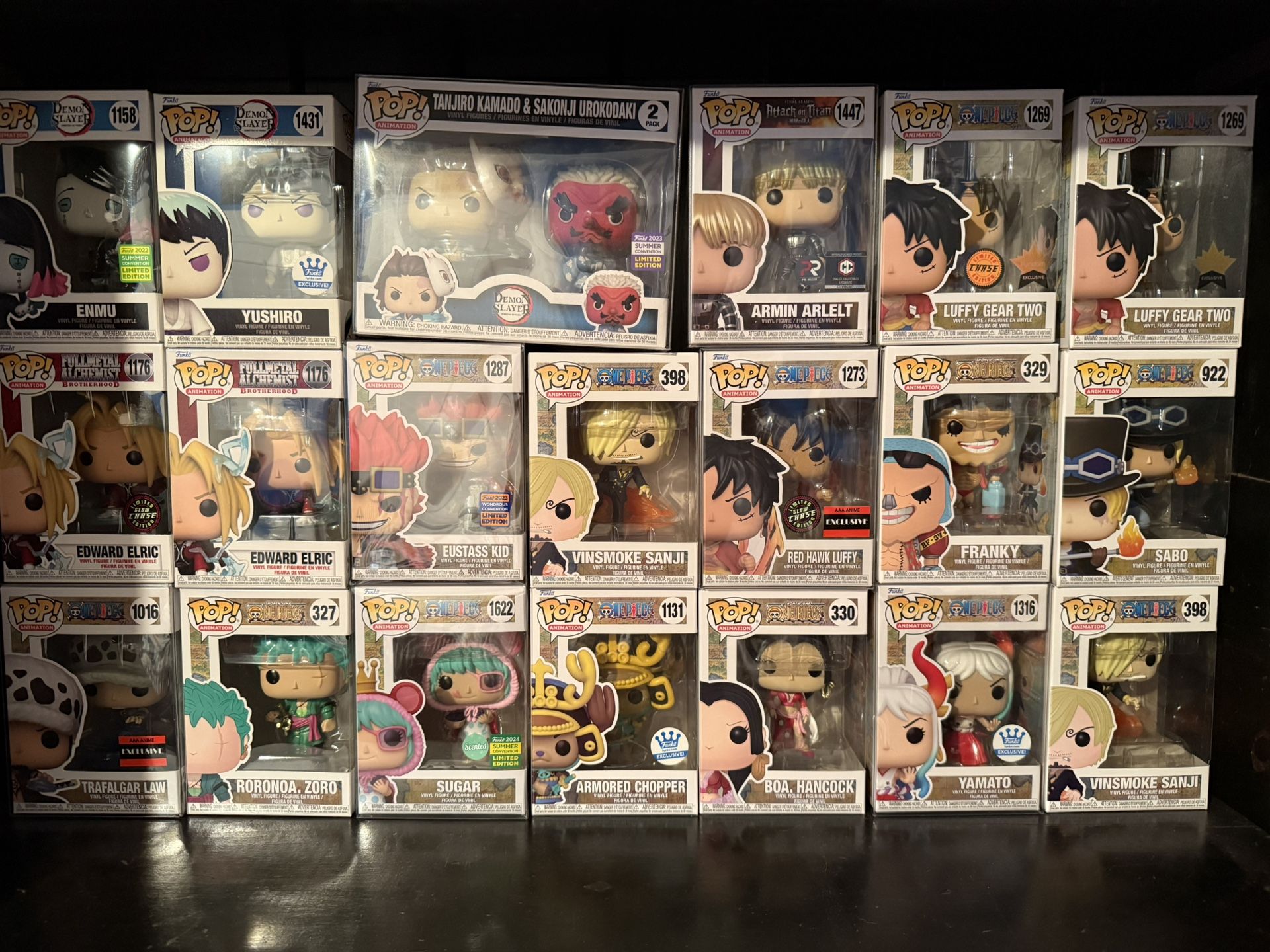Anime Funko Pop Lot!! One Piece, Demon Slayer, etc. (DO NOT PURCHASE)