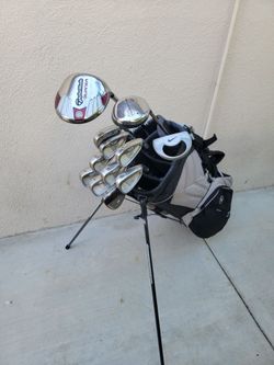 Taylormade Rac & Burner Golf Club Set Right Handed W/Ogio Stand Bag