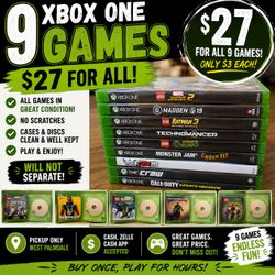 🎮 9 XBOX GAMES — ONLY $27 FOR ALL! 🎮