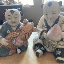 Vintage Porcelain Hand Painted Figurines 