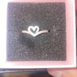 Silver pandora ring