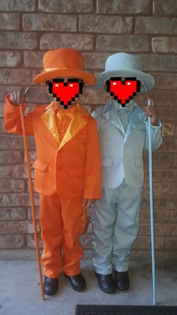 Dumb & Dumber costumes (Harry and Lloyd) child size 4T