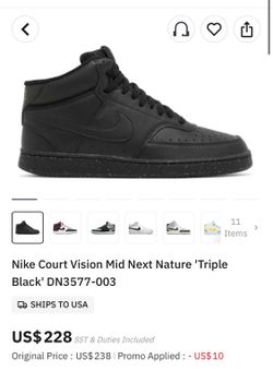 Brand new Nike court vision mid next nature  size 13