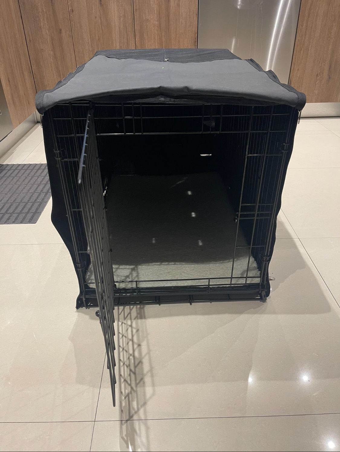 Dog Crate With Cover And Pad - Barely Used