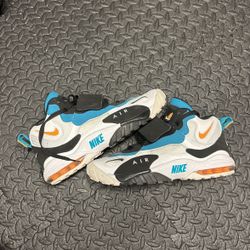 Nike Air Max Speed Turf - Dan Marino WHITE/INDSTRL ORANGE-BLACK, Size 10.5