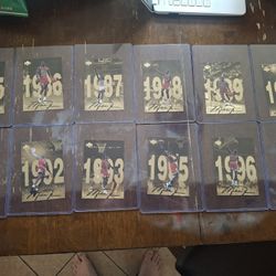 12 LARGE JORDAN CARD COLLECTION 