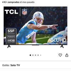 TCL Smart TV Class S5 UHD 4K 55-inch LED with Fire TV (model 55S551F, 2024), Dolby Vision, HDR PRO+