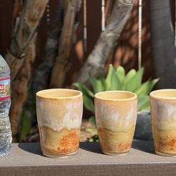 Handmade Ceramic Cups – Earth Tone Glaze