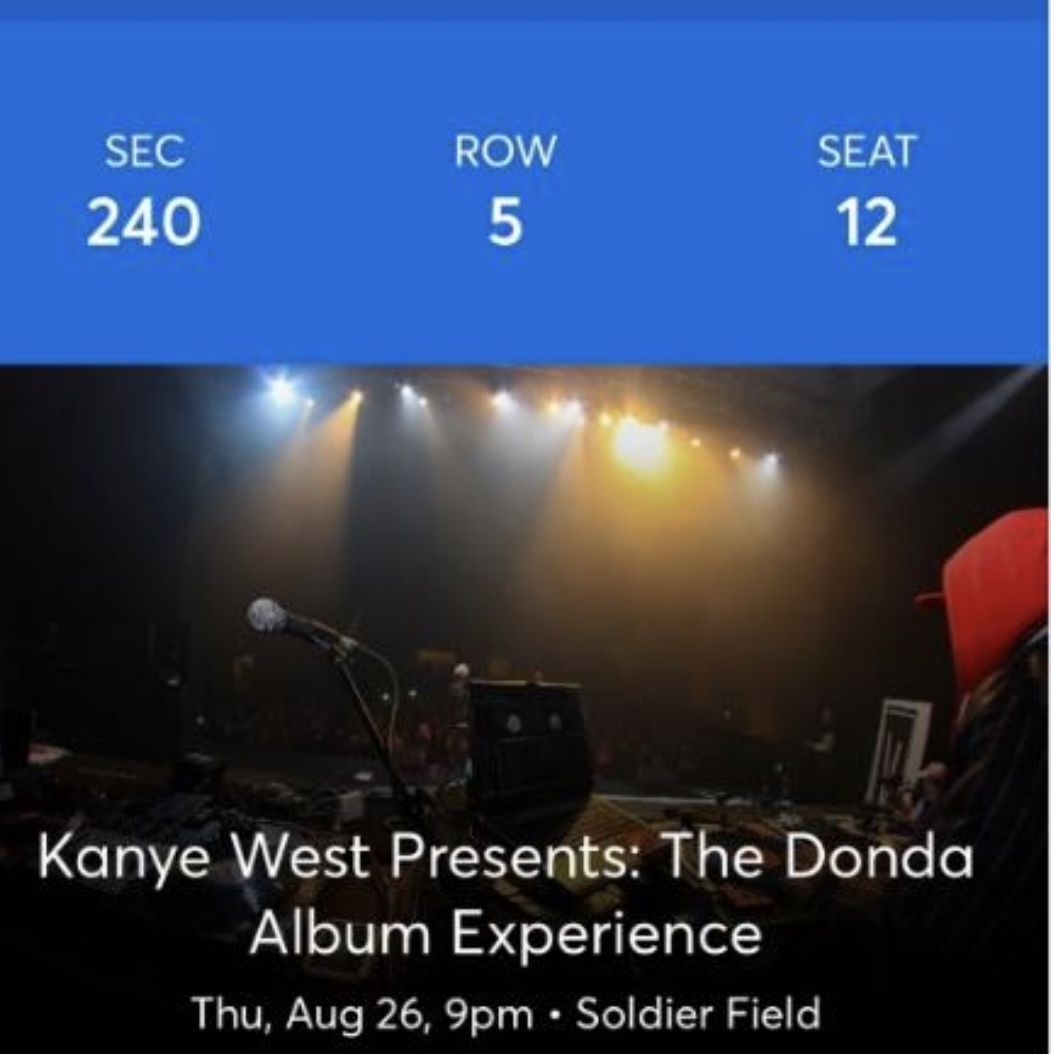 Kanye West Ticket