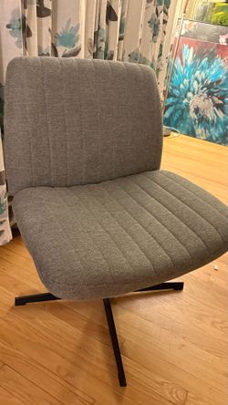 Gray Swivel Armless Accent Chair check more pictures