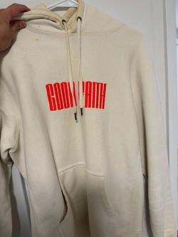 Good Faith Cream Pullover Hoodie - Mens Medium