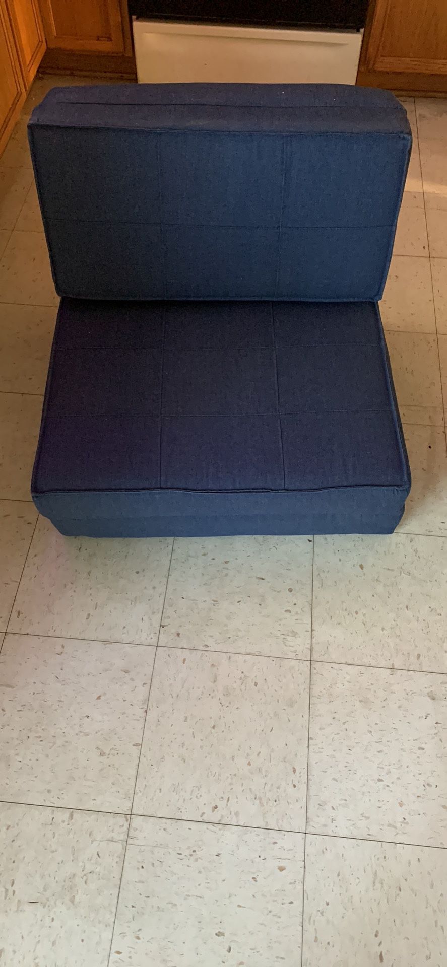 Comfy Blue Futon Chair