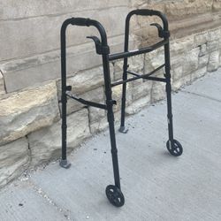 Equate Adjustable Height Folding Walker - Excellent Working Condition