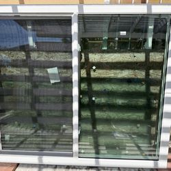 White Retrofit Window with Slider