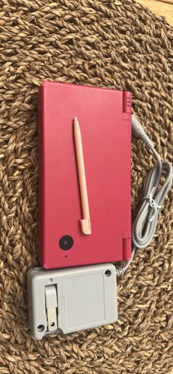 Pink Nintendo DSi with Charger and Stylus