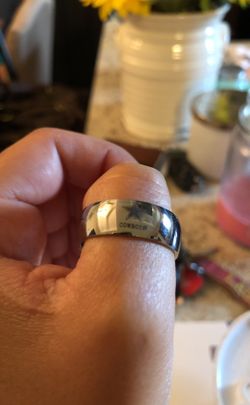 Stainless steel Dallas cowboys rings