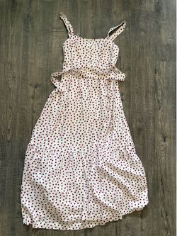 Lauren Conrad red polka dot dress XS