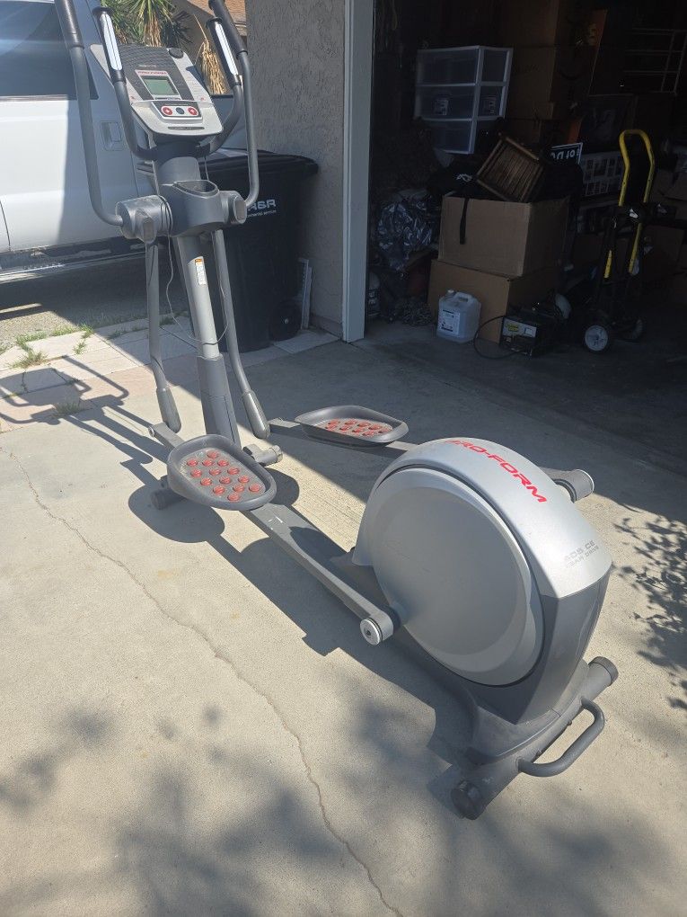 Elliptical exercise machine.
