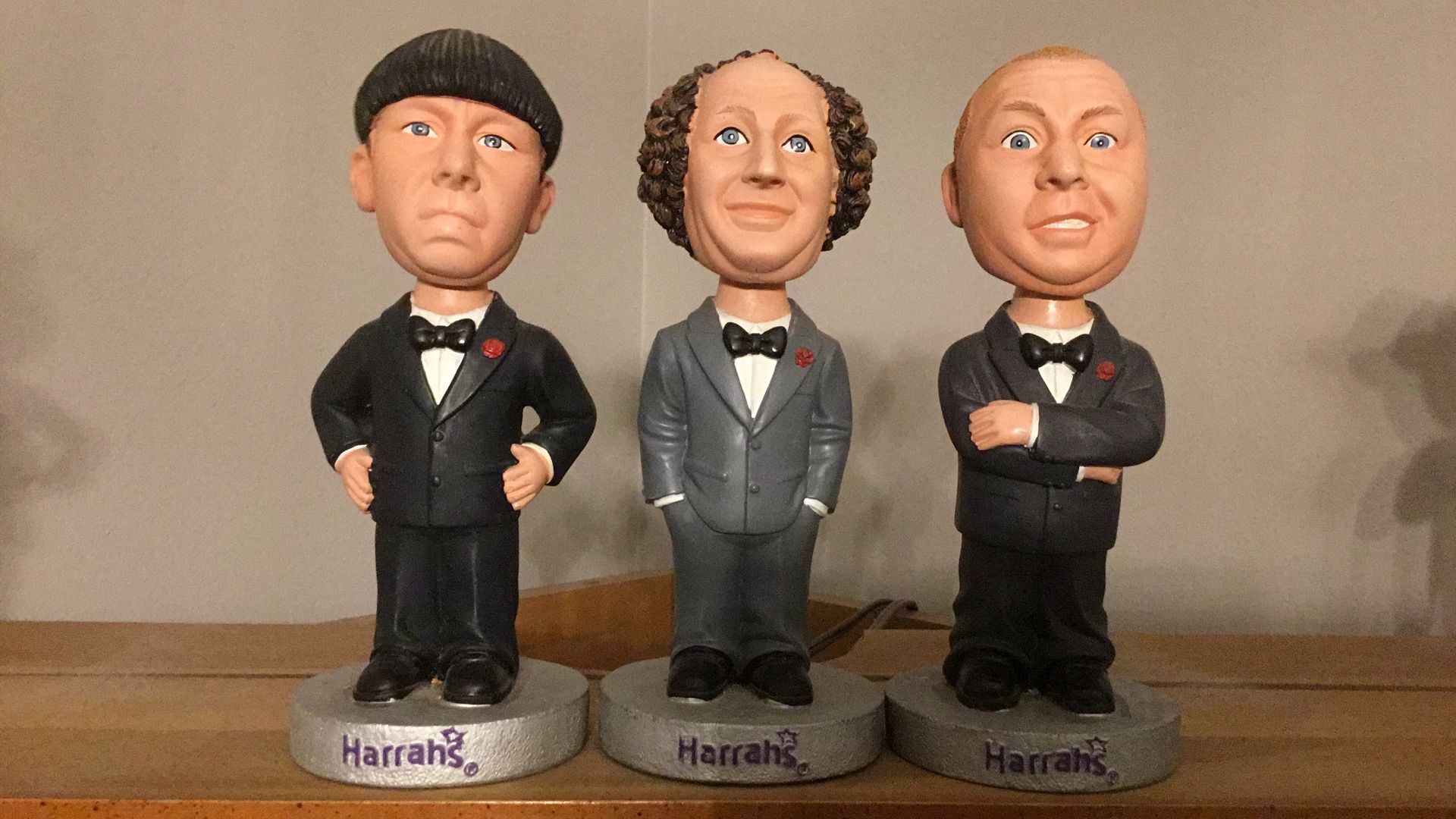 Three Stooges Harrahs Bobble Heads