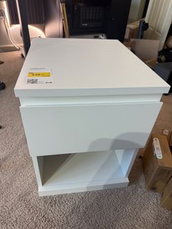 IKEA STORKLINTA Nightstand White