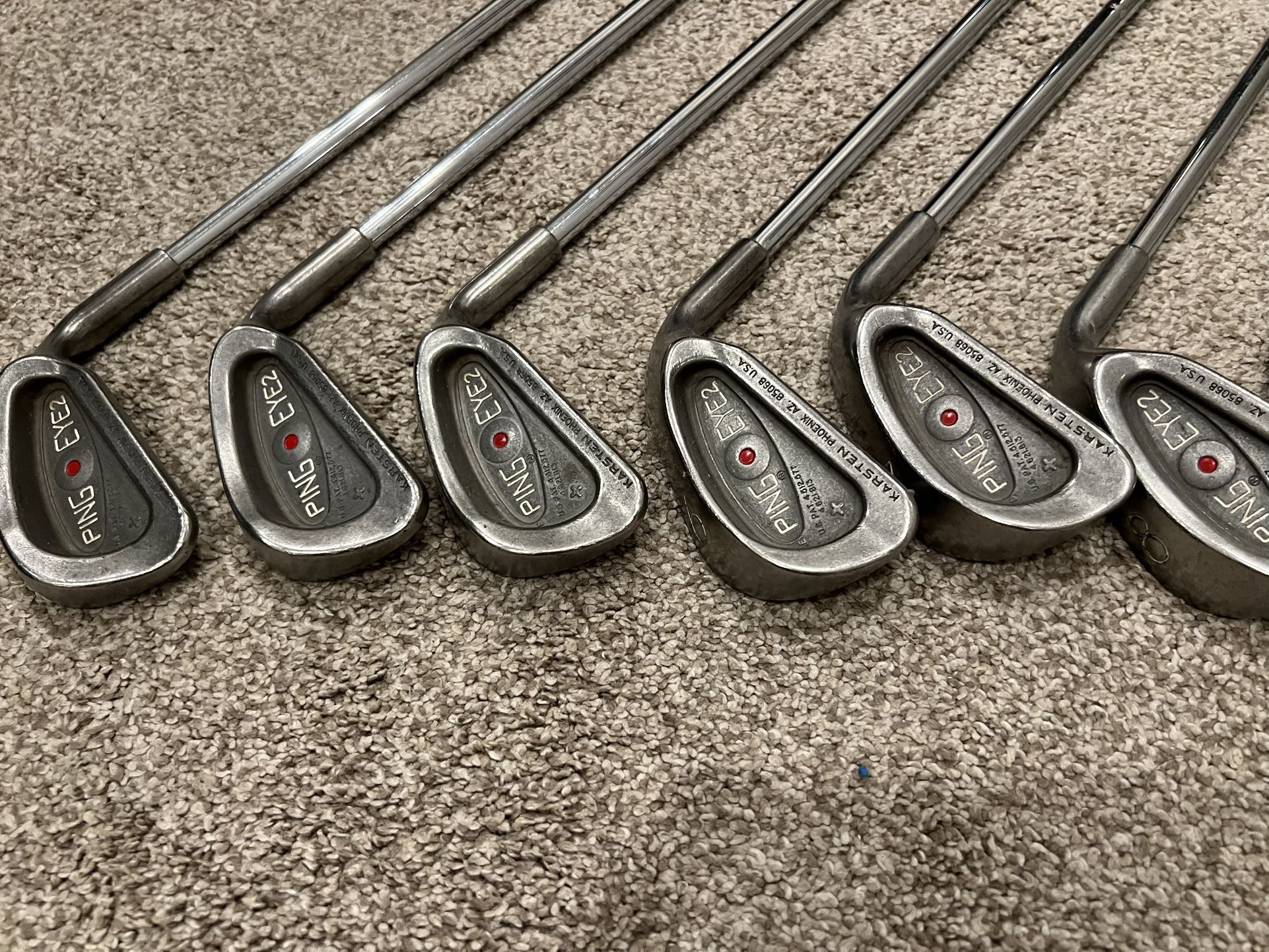 Ping i2+ iron set (3-9, PW, SW, LW) - Red Dot