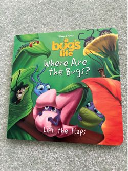 NEW VTG 1998 Disney A Bug's Life Where Are the Bugs Lift Flap Board Book MINT