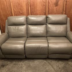 Power Electric Leather Recliner Couch - Free Delivery 