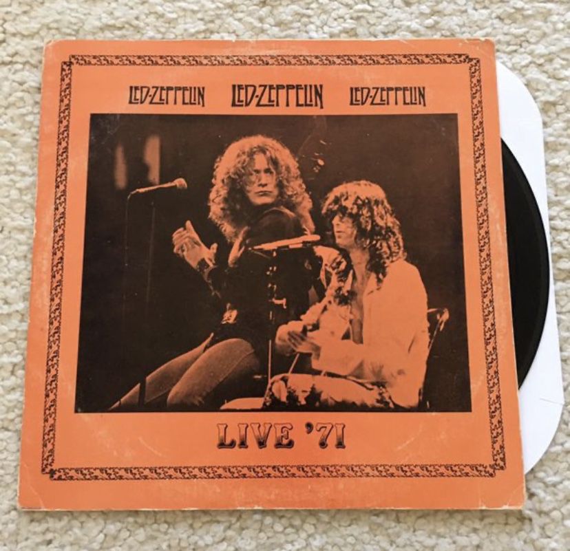 Led Zeppelin "Live '71" vinyl lp 1985 Jester Productions rare unofficial live concert pressing wonderful sound quality