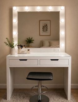 White vanity