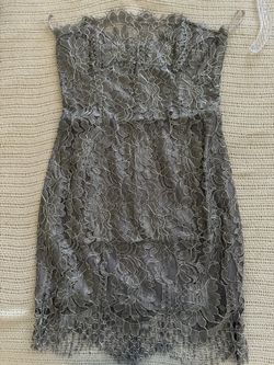 Silver Monsoon Lace Dress