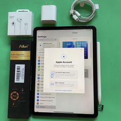 Apple IPad Air 4th Generation (10.9” Liquid Retina/ 2020 Model) 64GB Wifi +Cellular (AT&T/T-mobile / Verizon etc) with keyboard, pen & Accessories 