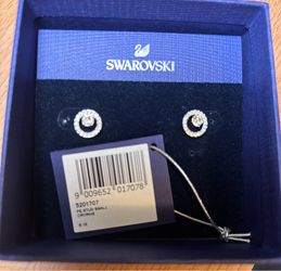 Swarovski Circle Pierced Earrings